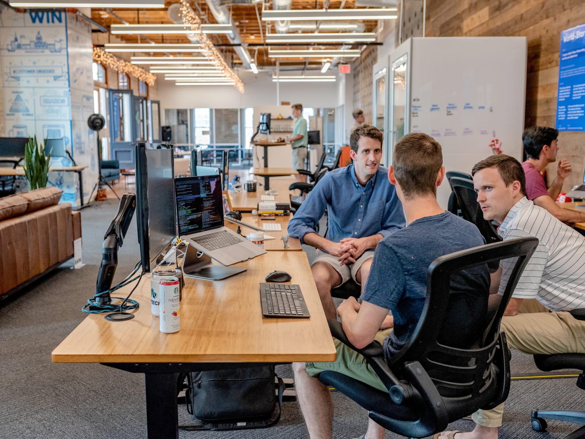People working in office