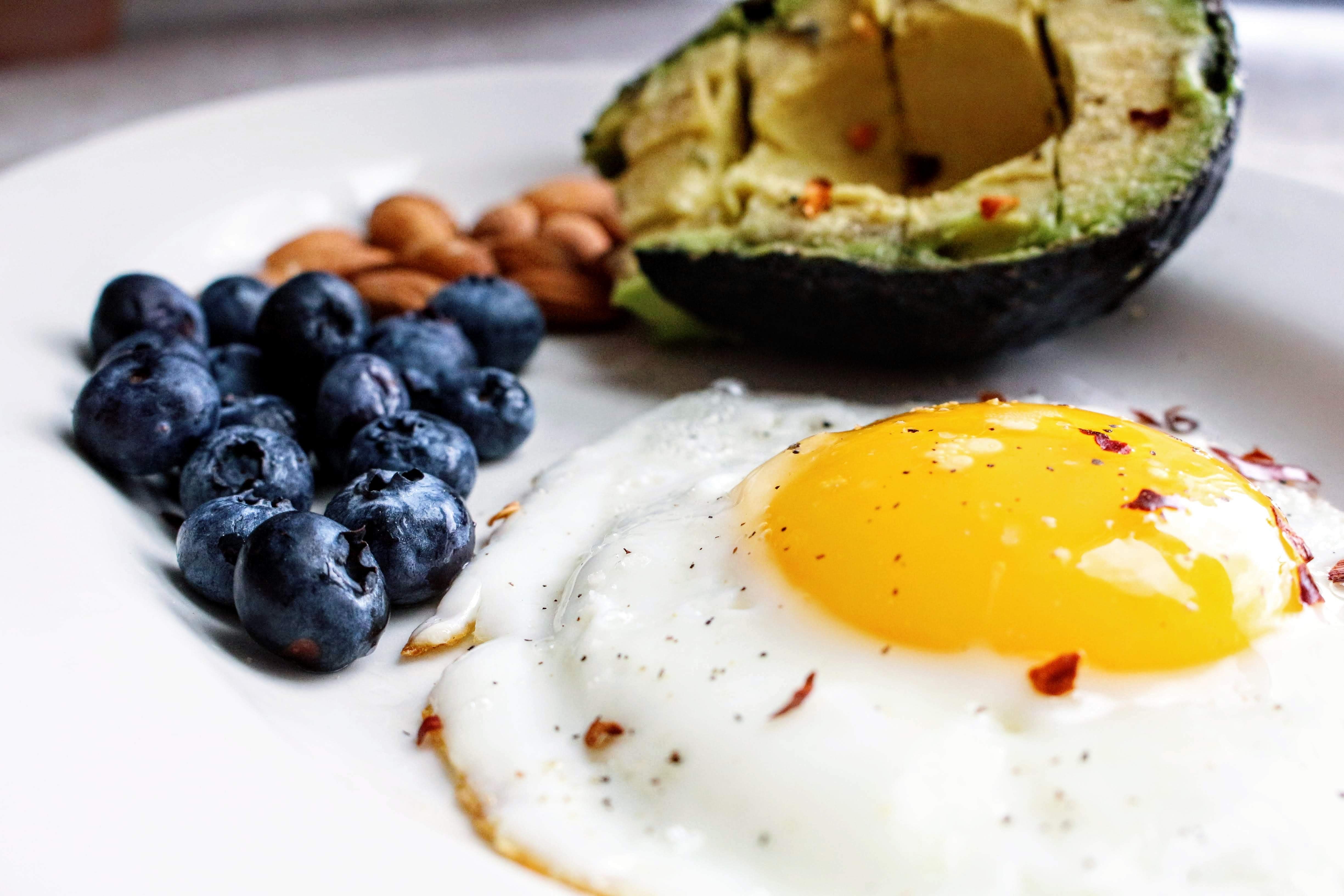Western breakfast with eggs
